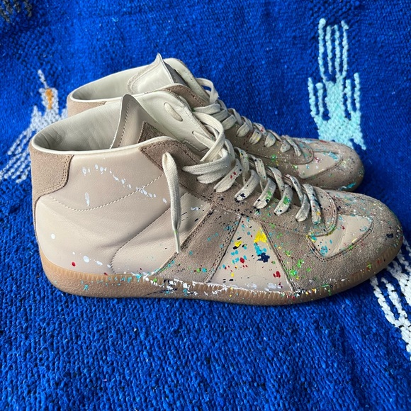Maison Martin Margiela GAT Mids with Splatter Paint - Picture 2 of 7
